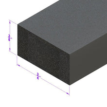 Trunk and Universal Seal Black Sponge, 3/4" Wide X 3/8" Thick - LP 58-I