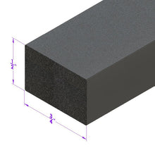 Trunk and Universal Seal Black Sponge, 3/4" Wide X 1/2" Thick - LP 58-A