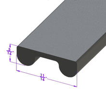 Cowl and Hood Seal - All rubber, 3/4" Wide - LP 14-C