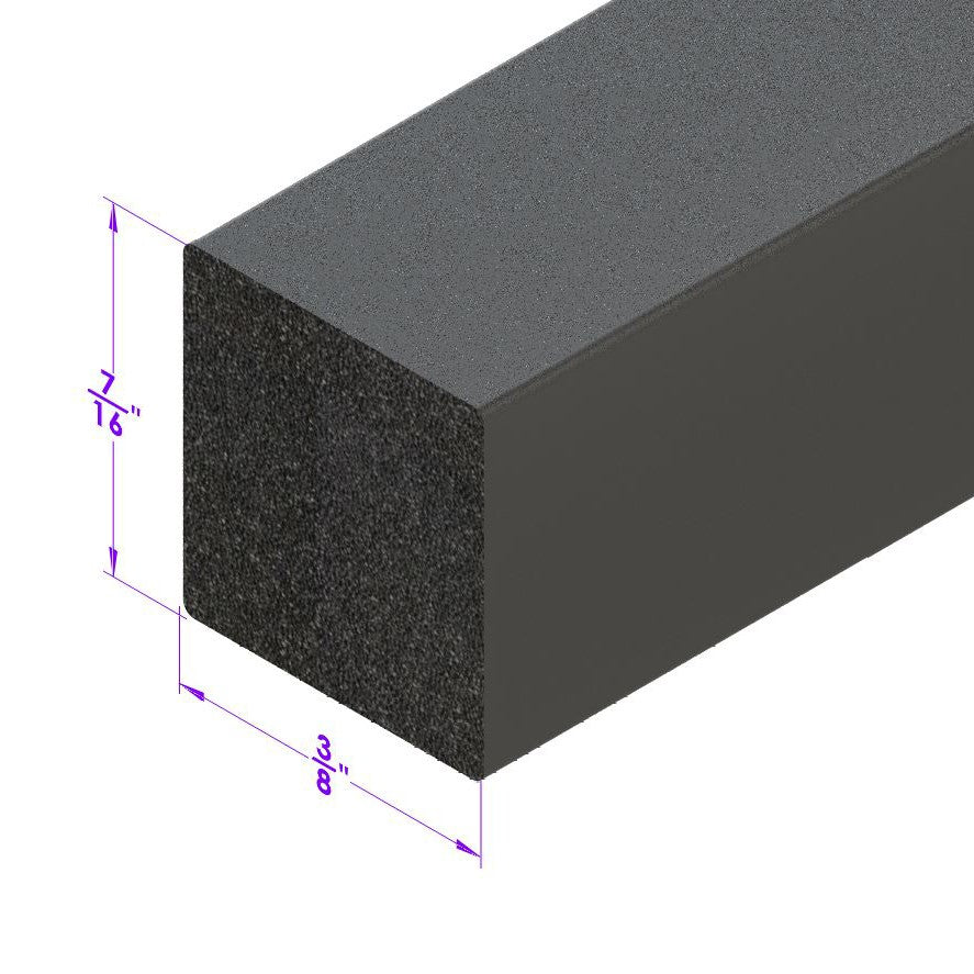 0.437" Square Extrusion - LP 2118