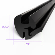 1/4"Windshield and Fixed Side Window Seal 1/8" thickness, 50 Piece - LP 101-G 50