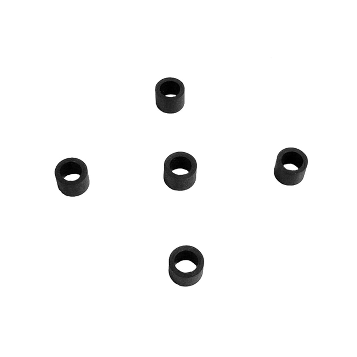 Flat Rubber Washers 1/4" I.D, 1/2" O.D, 1/4" thick, 5-Piece - UW 38