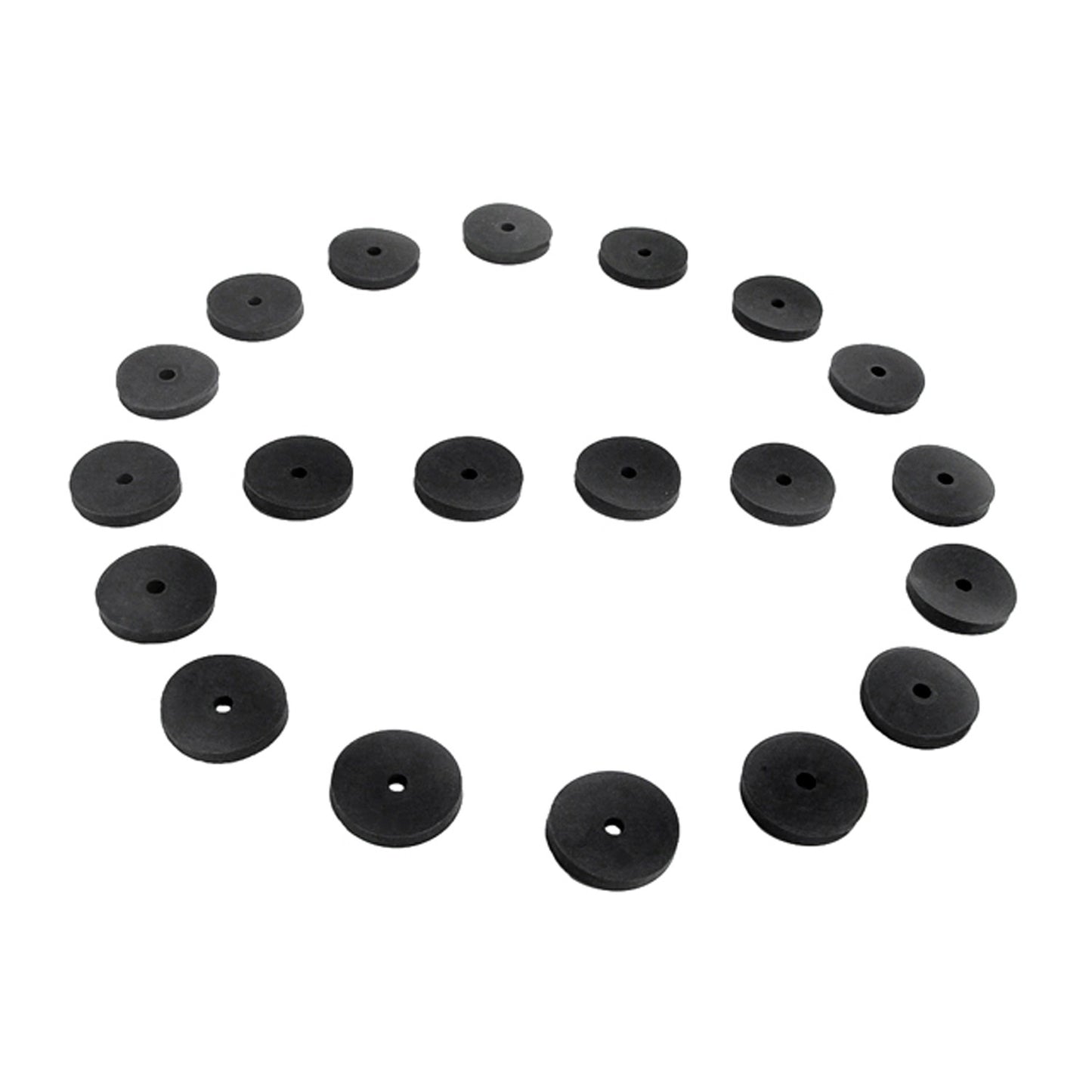Flat Rubber Washers 7/32" I.D, 3/4" O.D, 1/8" thick, 20-Piece - UW 28