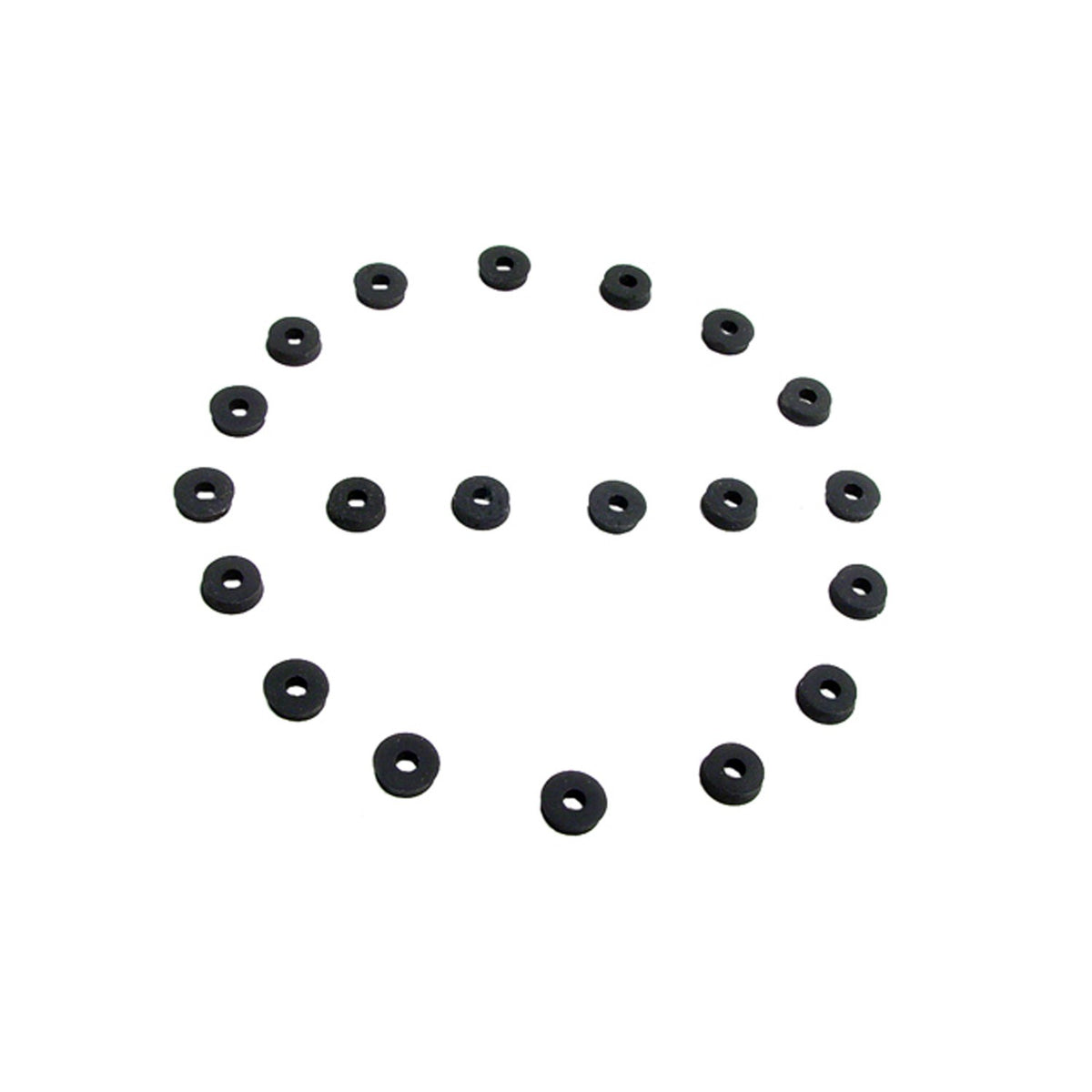 Flat Rubber Washers 1/8" I.D, 1/2 O.D, 1/8" thick, 20-Piece - UW 23