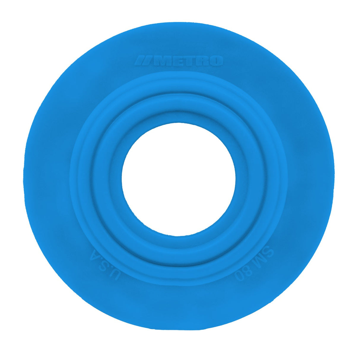 Dimmer Switch Grommet 2-1/2" flange, 1" I.D, Medium Blue, Rubber - SM 80-P