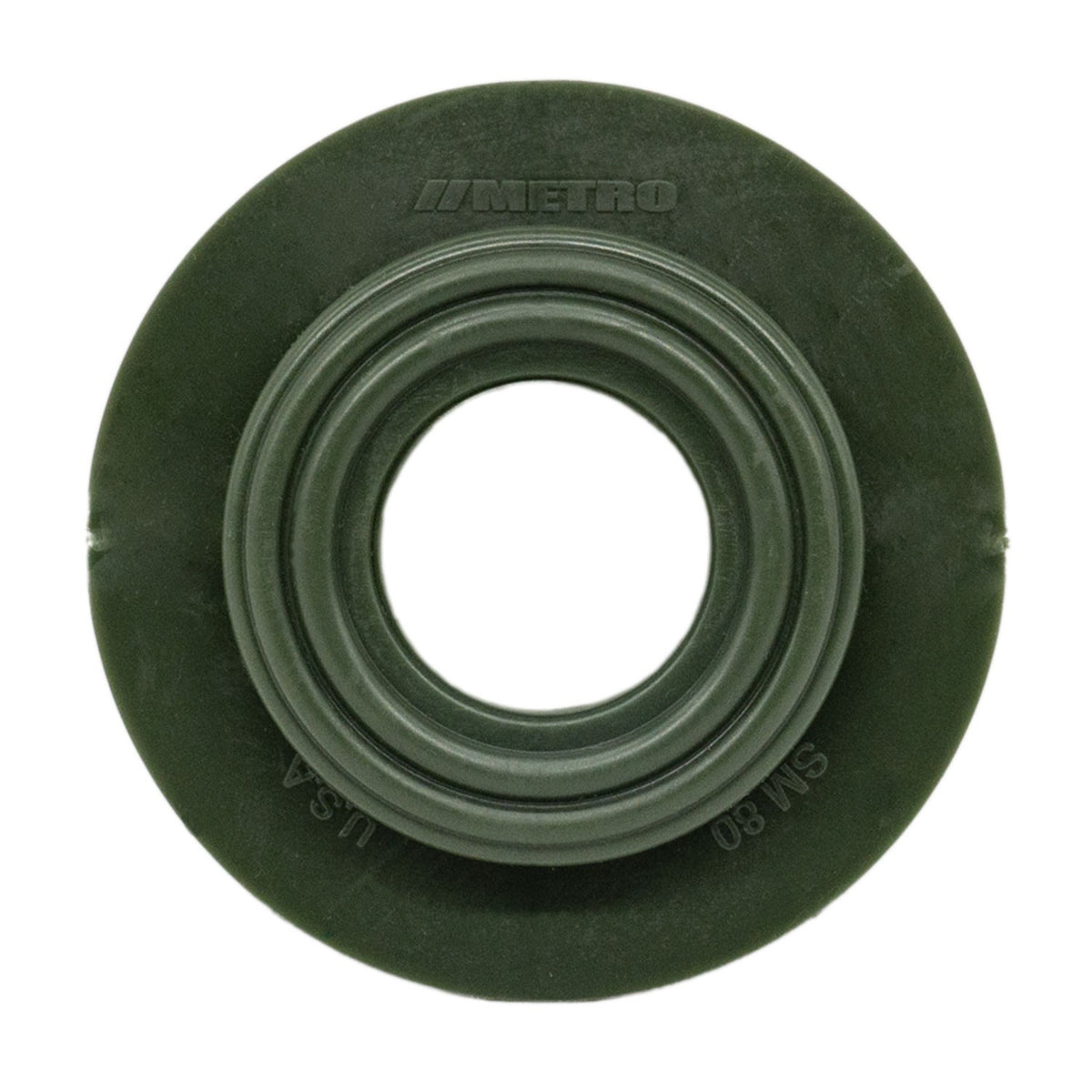 Dimmer Switch Grommet 2-1/2" flange, 1" I.D, Moss Green, Rubber - SM 80-N