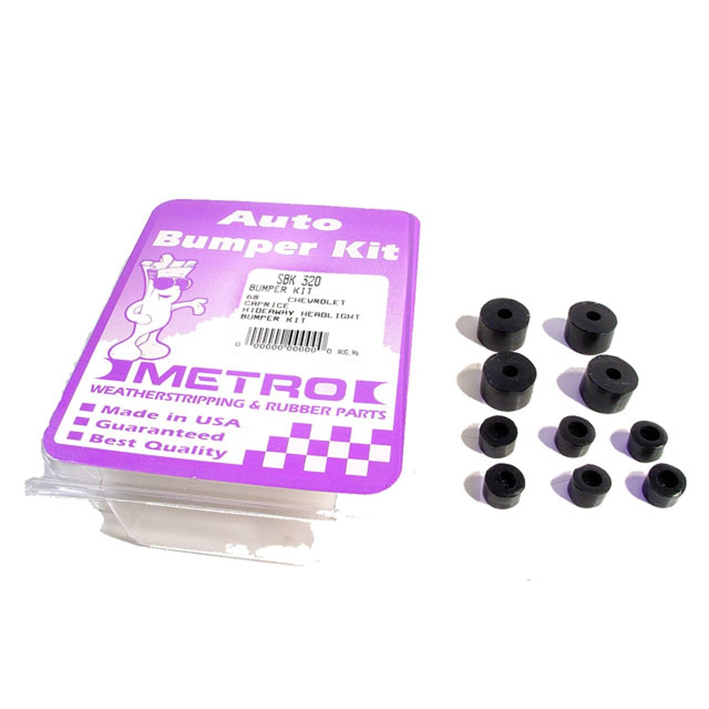Hide Away Headlight Bumper Kit 10-Piece For Chevrolet Caprice 1968 - SBK 320