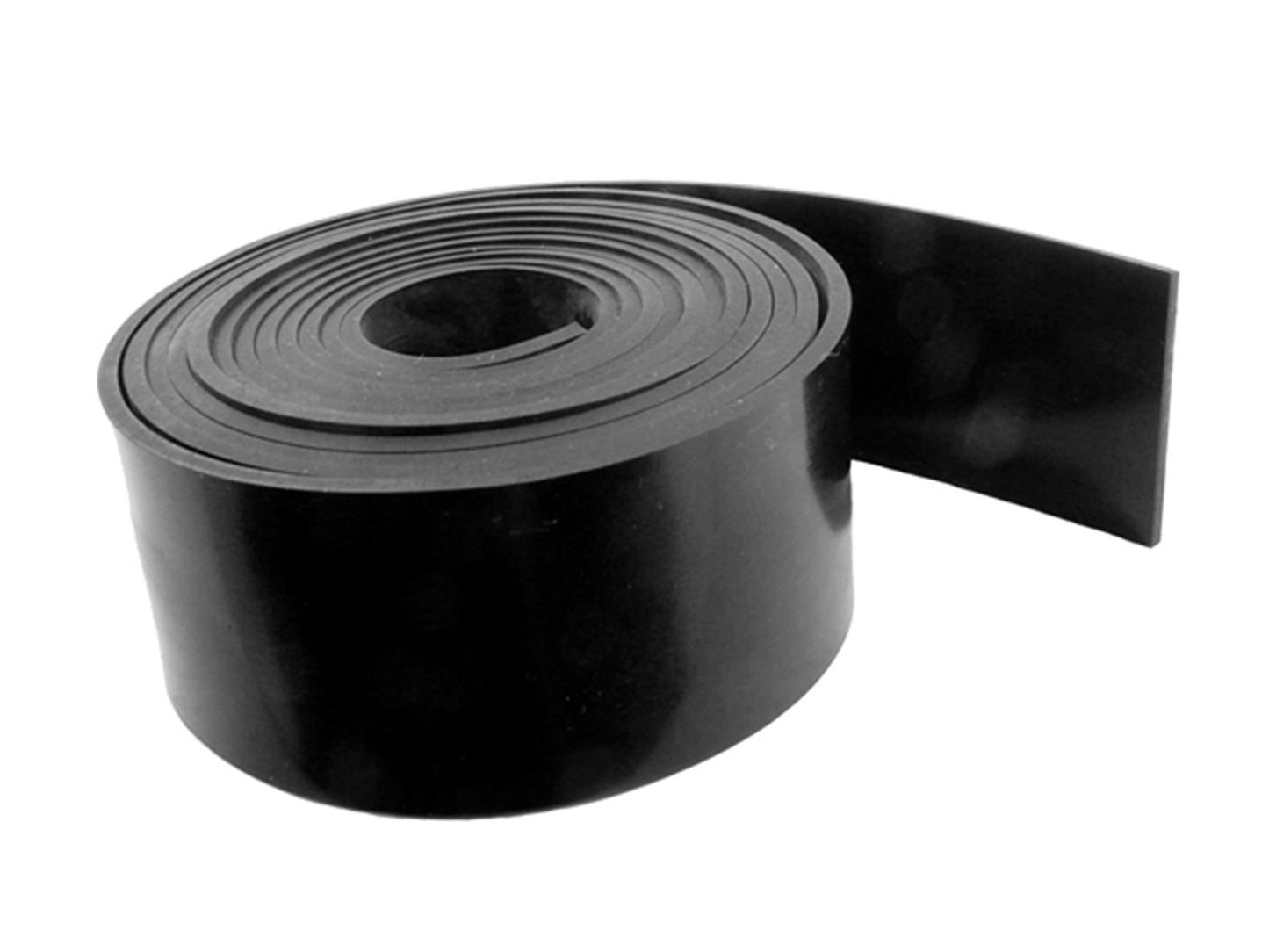Solid Rubber Sheet 2" Wide, 9' Length, 1/8" Thick - S 18-029F