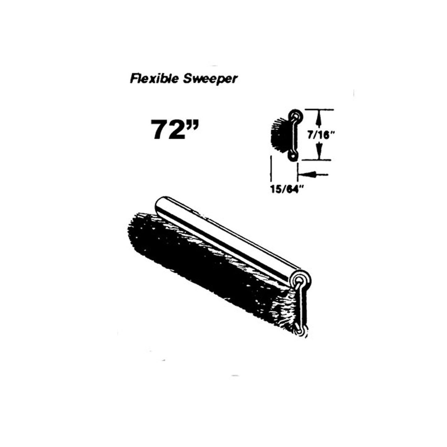 Flexible sweeper For Buick Electra 1959-1960, Invicta 1959-1960 - WC 8-72