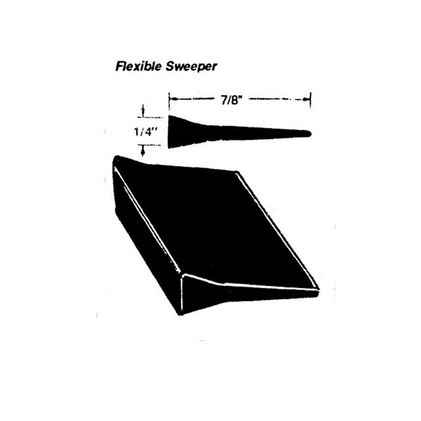 Flexible window scraper For GMC 101 1955, 250 1955, 101-22 1951-1953 WC 24-A/FT