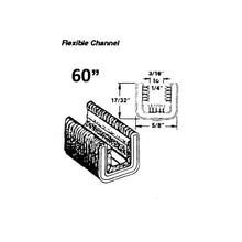 60" Flexible glass-run channel for C10 Pickup 1961-1966 - WC 26-60