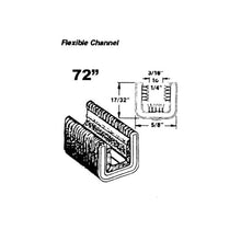 60" Flexible glass-run channel for C10 Pickup 1961-1966 - WC 26-60