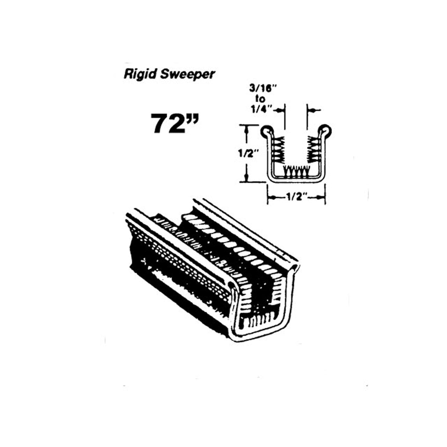 Rigid division-bar channel For Chevrolet C20 Pickup 1965-1967 - WC 29-72
