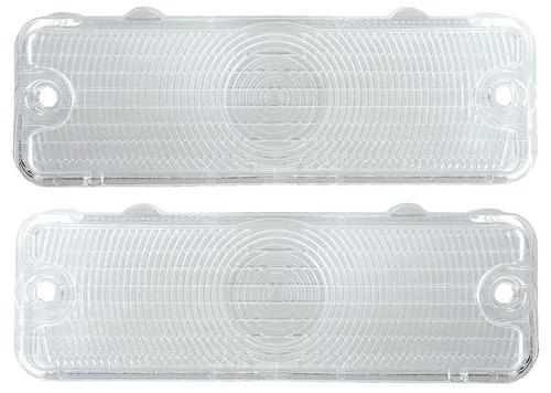 1966 Impala, Bel Air, Biscayne, Caprice; Clear Park Lamp Lens; RH & LH; Pair