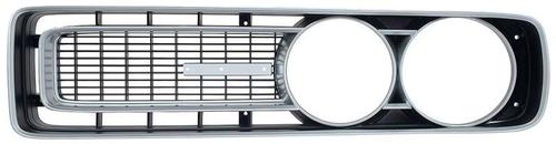 1971 Dodge Charger; Front Grill Unit; Black & Silver; LH Drivers Side