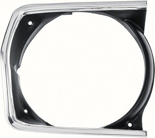 1970-72 Plymouth Duster Valiant, Scamp; Headlamp Bezel; RH Passenger Side