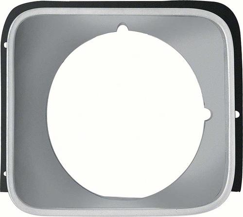 1975-78 Nova; Front Headlamp Bezel; Standard; Silver; LH Drivers Side