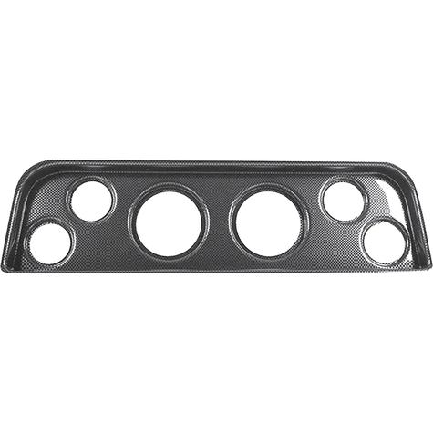 1960-66 GMC Truck, Suburban; Dash Gauge Panel; 6-Hole; Simulated Carbon Fiber