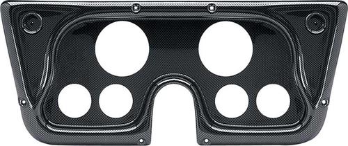 1967-72 GM Truck; 6-Hole Dash Gauge Panel; Simulated Carbon Fiber