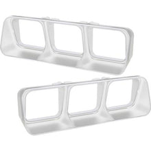 1973-74 Plymouth Satellite Tail Light Bezels; Argent Silver; RH & LH; Pair
