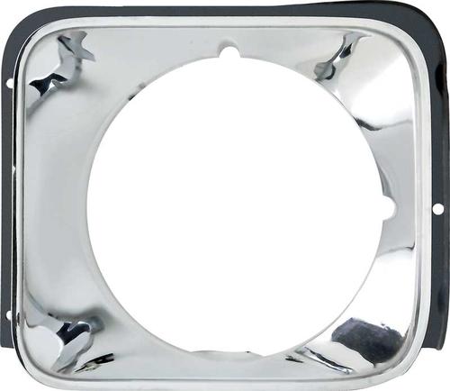 1976 Nova; Headlamp Bezel; Concours; Chrome; LH Driver Side