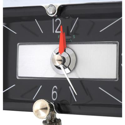 1957 Chevrolet Bel Air 150 210 Nomad; In-Dash Clock with Quartz Movement ; Black