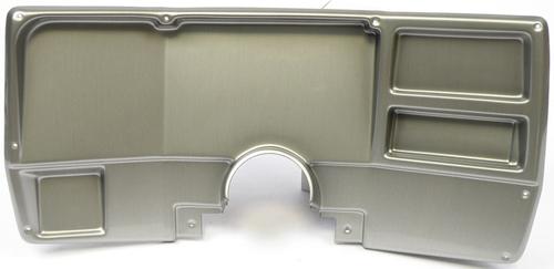 1973-83 Chevrolet, GMC C/K Series Truck; Blank Dash Gauge Panel; w/o Holes; Brushed Aluminum
