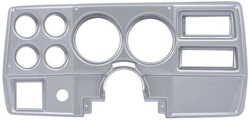 1984-87 GM Truck; w/ Wiper Switch on Column; 6-Hole Dash Panel; Brushed Aluminum