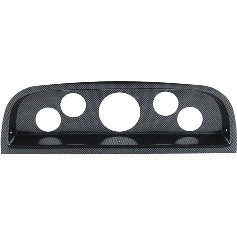 1960-63 Chevrolet C/K Series Truck; 5-Gauge Dash Panel; (1) 3-3/8" (4) 2-1/16" Holes; Carbon Fiber