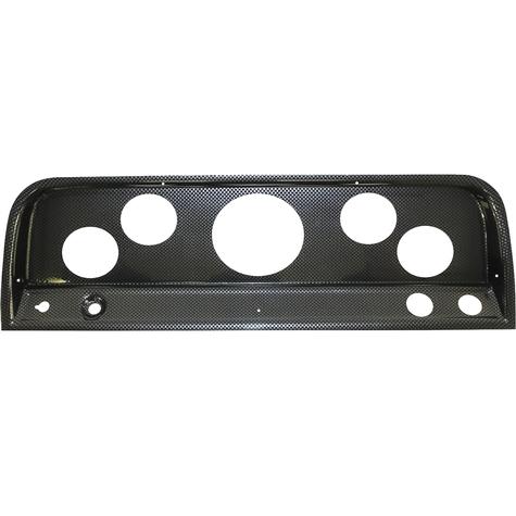 1964 Chevrolet C/K Series Truck; 5-Gauge Dash Panel; (1) 3-3/8" (4) 2-1/16" Holes; Carbon Fiber