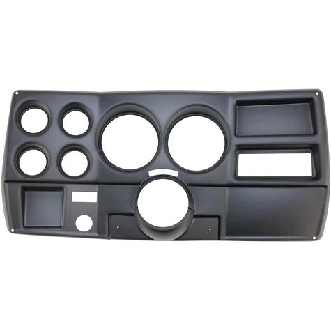 1973-83 Chevrolet, GMC C/K Series Truck; 6-Gauge Dash Panel; (2) 5" (4) 2-1/16"; w/o A/C Vents; Black