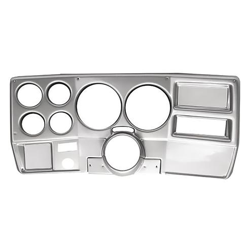 1973-83 Chevrolet, GMC C/K Series Truck; 6-Gauge Dash Panel; (2) 5" (4) 2-1/16"; w/o A/C Vents; Brushed Aluminum