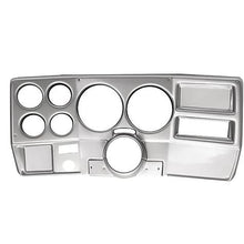 1973-83 Chevrolet, GMC C/K Series Truck; 6-Gauge Dash Panel; (2) 5" (4) 2-1/16"; w/o A/C Vents; Brushed Aluminum