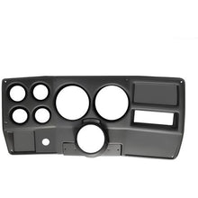 1984-87 Chevrolet, GMC C/K Series Truck; 6-Gauge Dash Panel; (2) 5" (4) 2-1/16"; w/o A/C Vents; Black