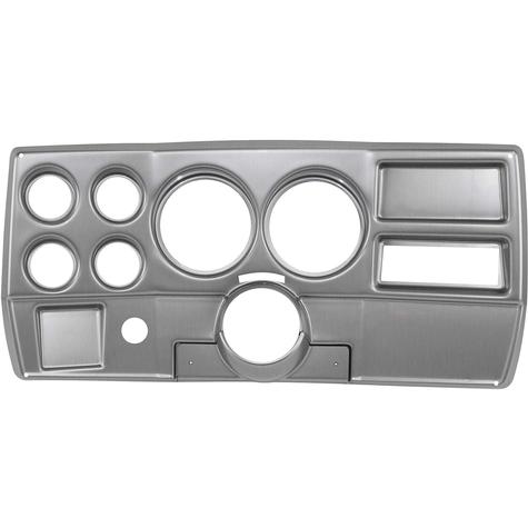1984-87 Chevrolet, GMC C/K Series Truck; 6-Gauge Dash Panel; (2) 5" (4) 2-1/16"; w/o A/C Vents; Brushed Aluminum
