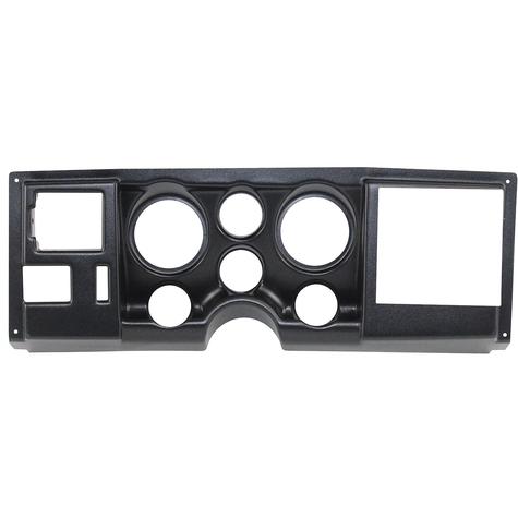 1988-94 Chevrolet, GMC C/K Series Truck; 6-Gauge Dash Panel; (2) 3-3/8" (4) 2-1/16" Holes; Black