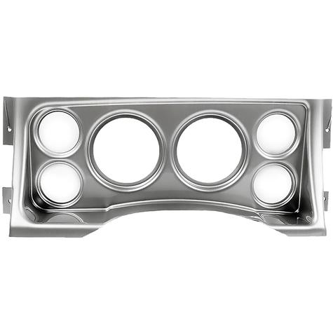 1995-98 Chevrolet, GMC C/K Series Truck; 6-Gauge Dash Panel; (2) 3-3/8" (4) 2-1/16" Holes; Brushed Aluminum