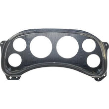 1999-06 Chevrolet, GMC C/K Series Truck; 6-Gauge Dash Panel; (2) 3-3/8" (4) 2-1/16" Holes; Carbon Fiber Look