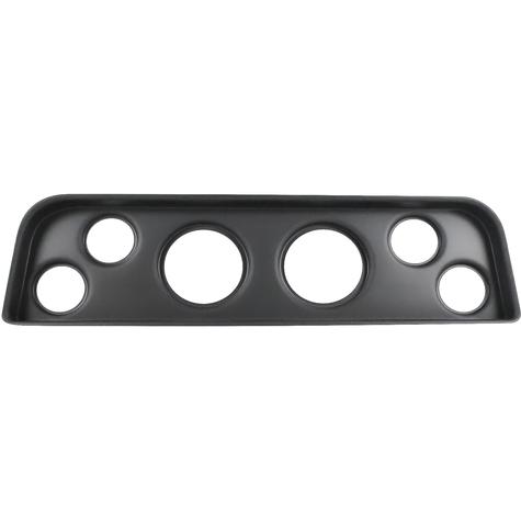 1965-66 GMC Truck; 6-Gauge Dash Panel; (2) 3-3/8" (4) 2-1/16" Holes; Black