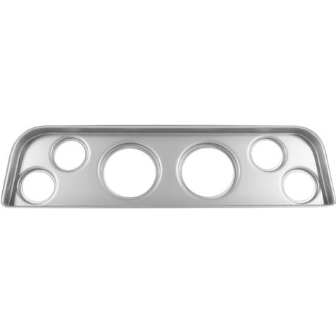 1965-66 GMC Truck; 6-Gauge Dash Panel; (2) 3-3/8" (4) 2-1/16" Holes; Brushed Aluminum