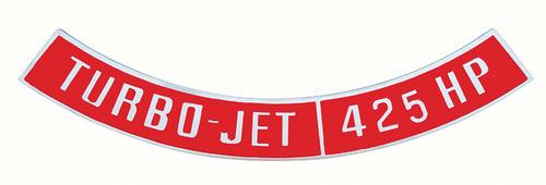 3874914 - 1965-73 Chevrolet; 425 HP Turbo-Jet; Air Cleaner Emblem; Die-Cast