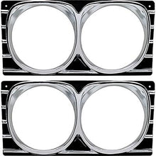 1967 Impala, Bel Air, Biscayne, Caprice; Headlamp Bezels; RH & LH; Pair; OER