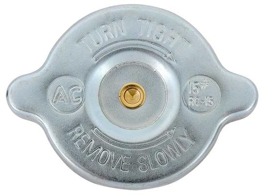 RC-15 Radiator Cap 15 Lbs, With Hollow Rivet Design 1957-1973 GM Models