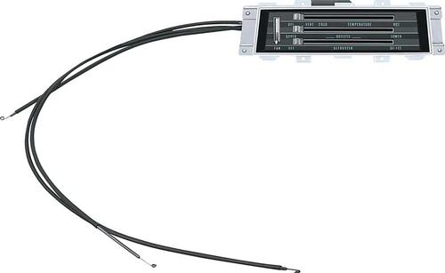 1967 Camaro, Firebird; Heater Control Assembly with Cables; with Air Conditioning
