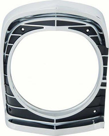 1967 Chevy II Nova; Headlamp Bezel; Die-Cast; RH Passenger Side