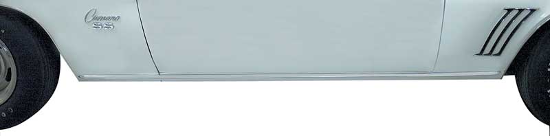 3904540 - 1967-69 Camaro; Rocker Panel Molding; with Hardware; Each
