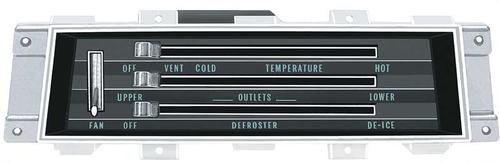 1968 Camaro, Firebird; Heater Control Assembly; with AC; with Pre-Attached Cables