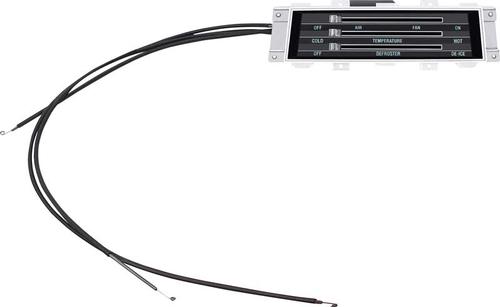 1968 Camaro,Firebird; Heater Control Assembly; without Air Conditioning; with Pre-Attached Cables