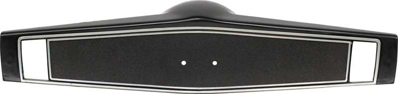3961775 - 1969-70 Chevrolet; Steering Wheel Shroud; Red With Silver Trim