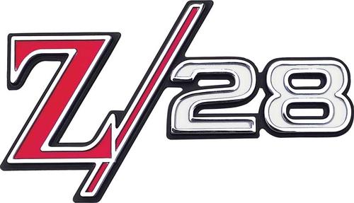 3949517 - 1969 Camaro; Z28 Front Grill Emblem; with Retainer
